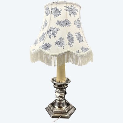 LAMPE BRONZE ARGENTÉ 