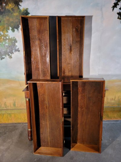 Petite commode Empire En Noyer Massif