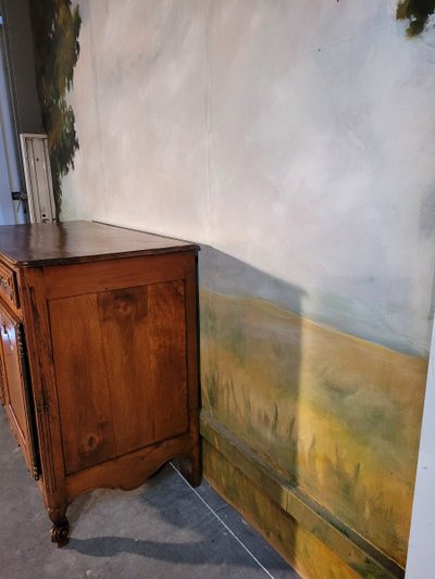 Buffet Bas Louis XV En Merisier