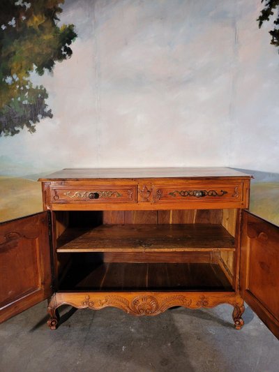 Buffet Bas Louis XV En Merisier