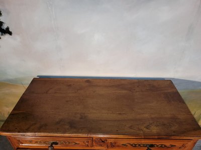 Buffet Bas Louis XV En Merisier