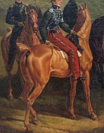 Scuola francese del XIX secolo (Entourage d'Horace VERNET) - Gli Ussari