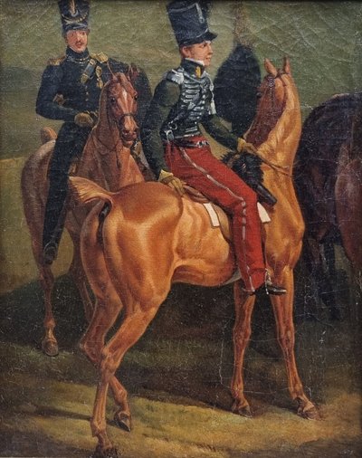 Scuola francese del XIX secolo (Entourage d'Horace VERNET) - Gli Ussari