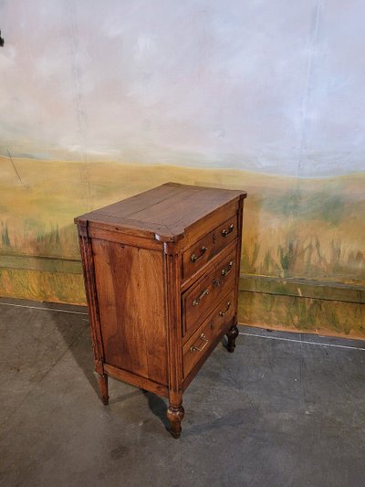 Petite Commode époque Louis XVI En Merisier