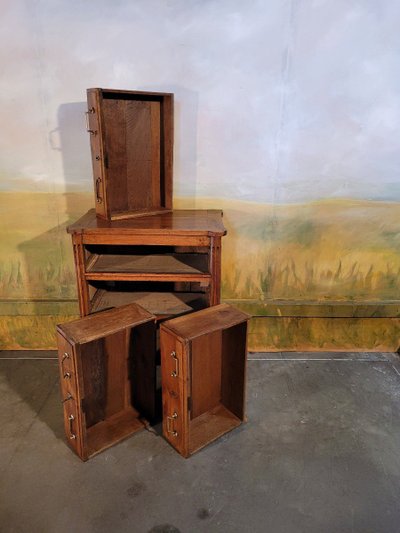 Petite Commode époque Louis XVI En Merisier