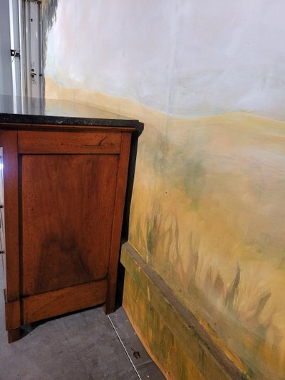 Small Solid Walnut Restoration Chest of Drawers