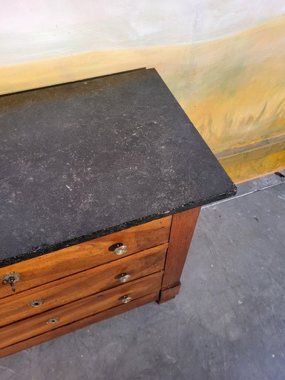 Small Solid Walnut Restoration Chest of Drawers