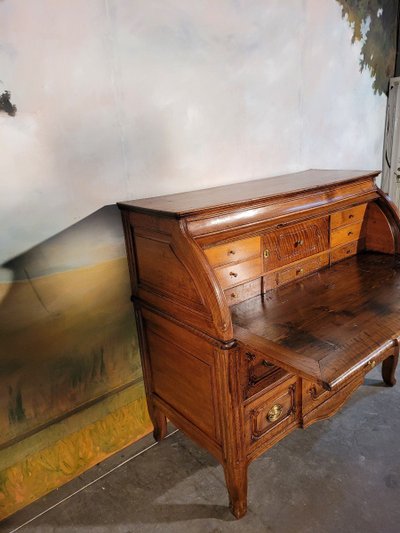 Kommode Schreibtisch mit Zylinder XVIII ème