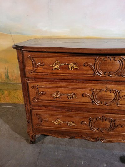 Commode époque Louis XV En Noyer