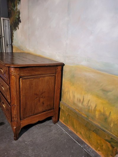 Commode époque Louis XV En Noyer