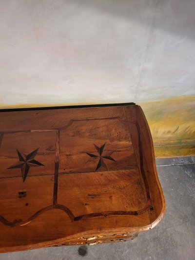 Commode époque Louis XV En Noyer
