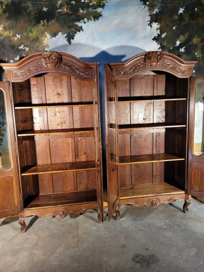 Paire  De Bibliothèques En Chêne
