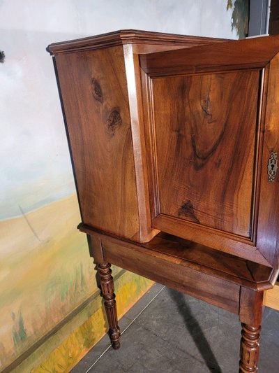 Bureau Louis Philippe En Noyer Massif