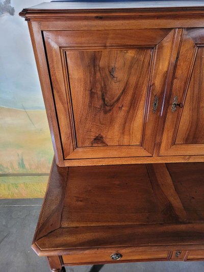 Bureau Louis Philippe En Noyer Massif