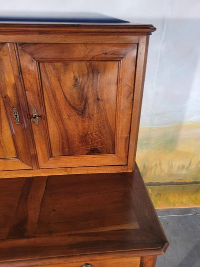 Bureau Louis Philippe En Noyer Massif