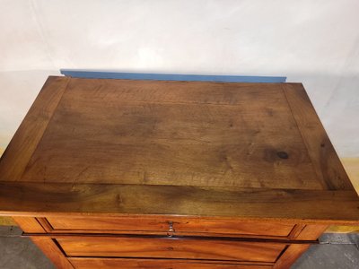 Chiffonnier Grande Commode En Noyer Massif XIX ème
