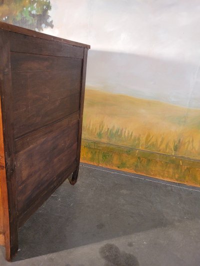 Chiffonnier Grande Commode En Merisier Massif XIX ème