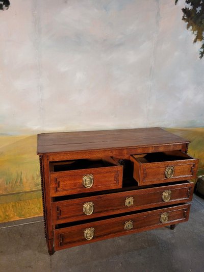 Commode époque Louis XVI En Chêne
