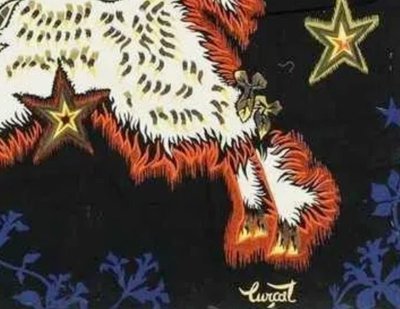 LURCAT Jean (1892-1966)   Le Bouc Aux étoiles    Impression Sur Toile MONTÉE SUR CHASSIS BOIS