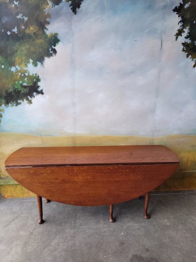 Large 19th Century Oak Oval Table