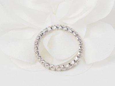 Alliance américaine en or blanc et diamants 1ct 