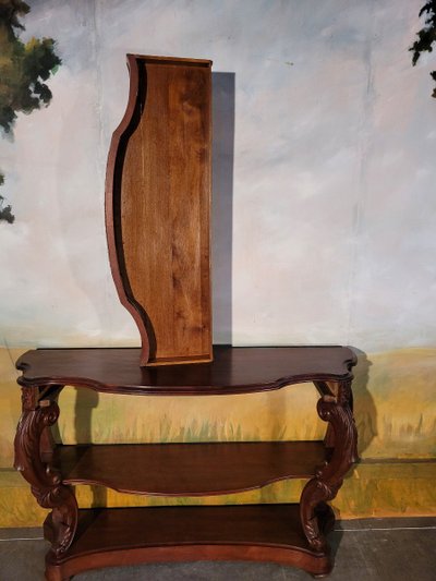 Grande consolle in mogano in stile Napoleone III