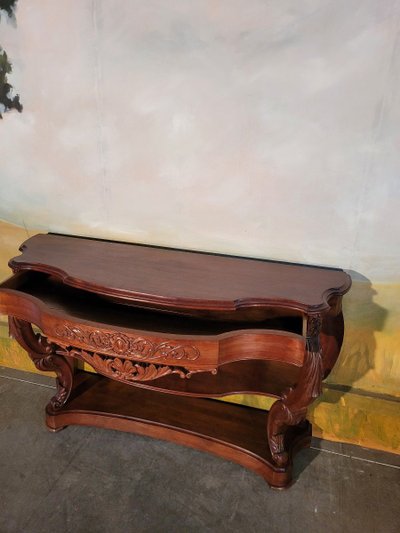 Grande consolle in mogano in stile Napoleone III