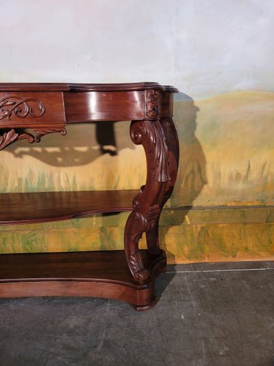 Grande consolle in mogano in stile Napoleone III