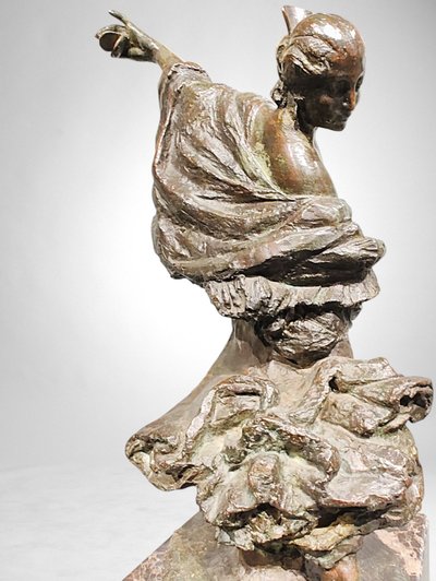 Ballerina di flamenco - Bronzo di Joanny Durand (1886-1955)