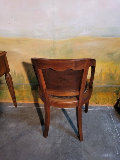 Bureau Et Fauteuil Art Déco En Noyer