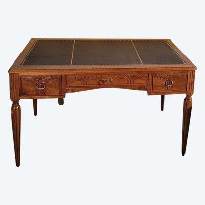 Bureau Et Fauteuil Art Déco En Noyer