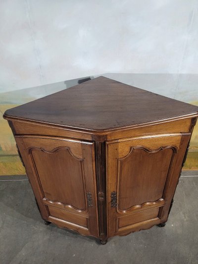Mobile d'angolo in noce d'epoca Luigi XV