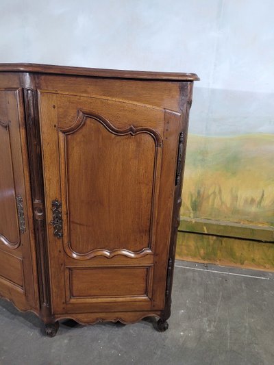 Mobile d'angolo in noce d'epoca Luigi XV
