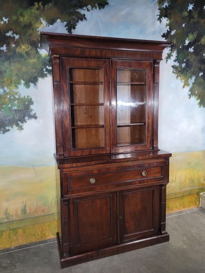 Scrivania-libreria inglese in mogano del XIX secolo