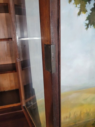 Scrivania-libreria inglese in mogano del XIX secolo