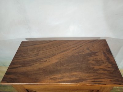 Louis Philippe Vitré Jam Jar in Solid Walnut, 19th Century