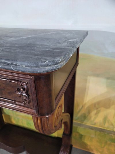 Consolle in mogano del periodo di restauro