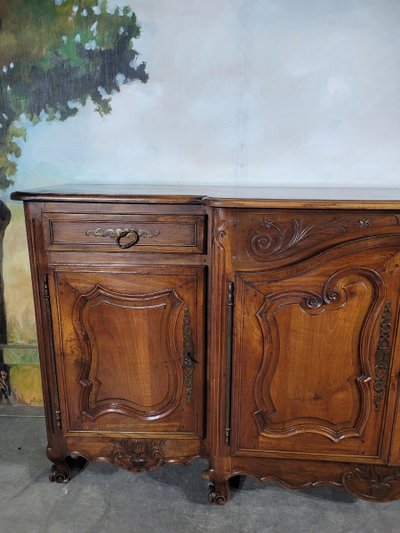 Credenza in ciliegio in stile Luigi XV del XIX secolo