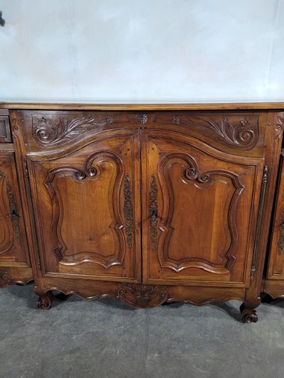 Credenza in ciliegio in stile Luigi XV del XIX secolo