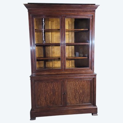 Libreria inglese doppia in mogano XIX sec.