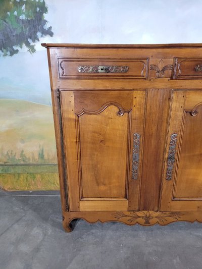 Buffet Haut, Buffet Trois Quarts XIX ème En Merisier