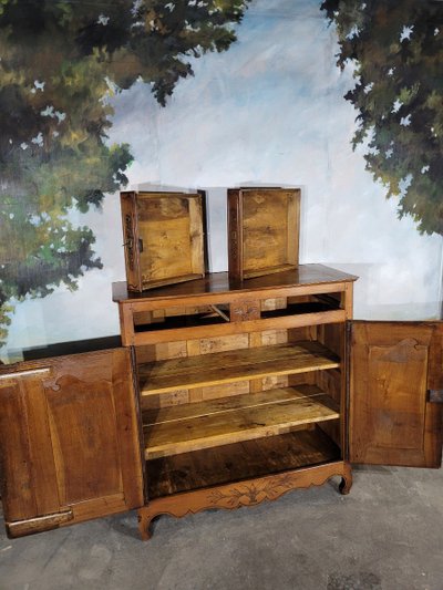 Buffet Haut, Buffet Trois Quarts XIX ème En Merisier