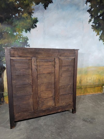Buffet Haut, Buffet Trois Quarts XIX ème En Merisier