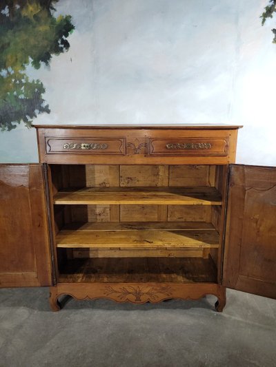 Buffet Haut, Buffet Trois Quarts XIX ème En Merisier