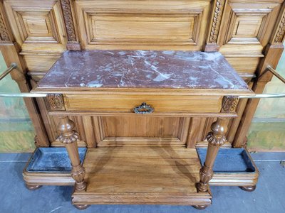 Large checkroom in Walnut and Solid Ash