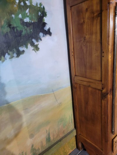 Piccola credenza Luigi XV in betulla massiccia
