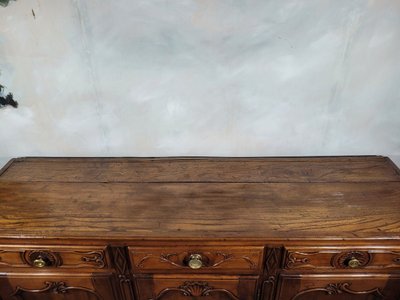 Louis XV period sideboard In solid cherrywood