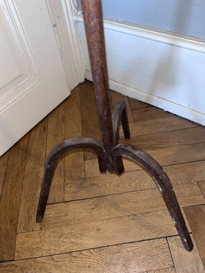 ADNET Jacques (1900-1984) Lampadaire A Crémaillère A Restaurer Circa 1950