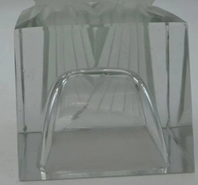 GUERON David & CAZAUX Edouard ( XXth ) Couple De Perruches En Verre Pressé Art Déco Signed