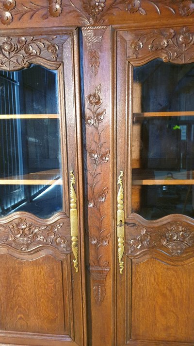 Norman Library in Carved Oak